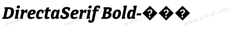 DirectaSerif Bold字体转换